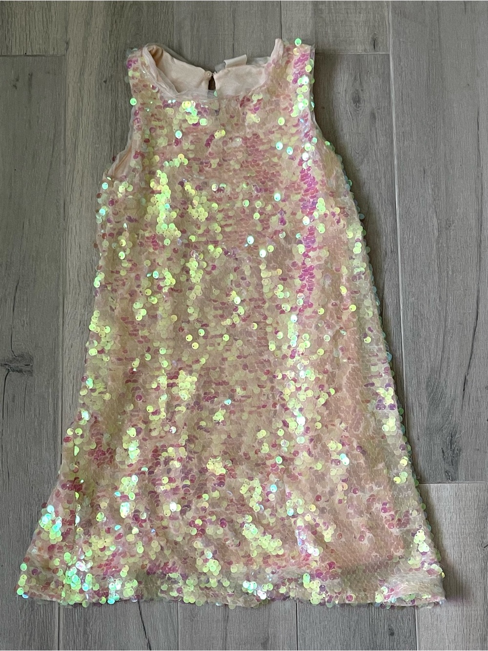 Zara Girls Pink Sequin Party Dress Size 10 Sleeveless Sparkle Special Occasion